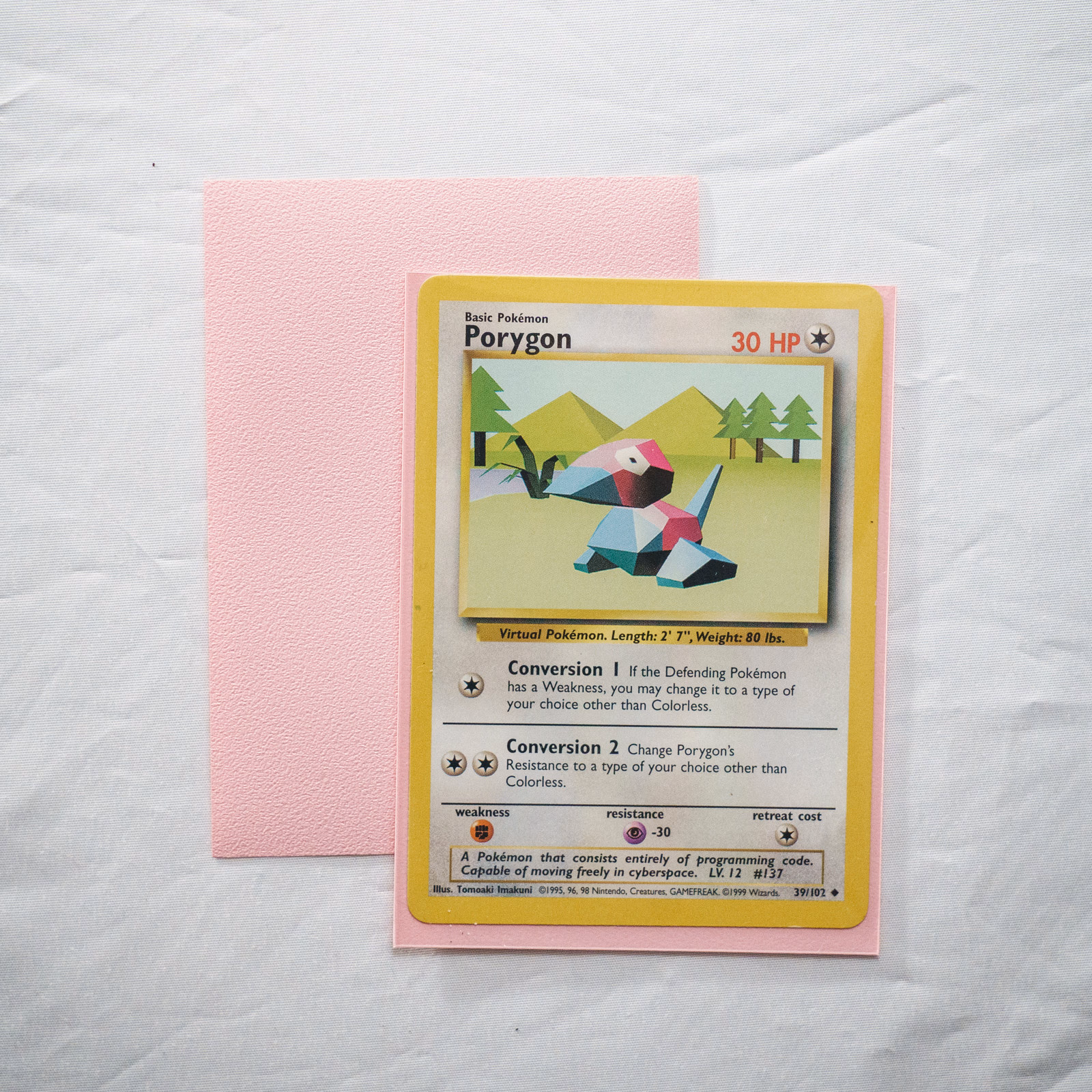 Guardian Sakura Pink, sleeve and sleeved card view