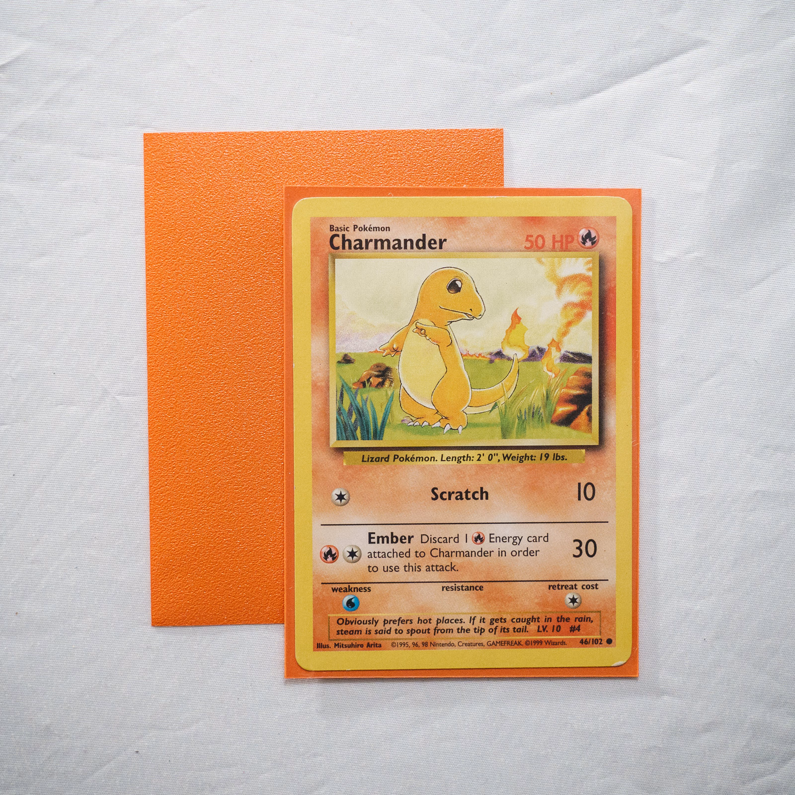 Guardian Orange, sleeve and sleeved card view